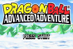 Dragon Ball: Advanced Adventure title screen for GameBoy Advance